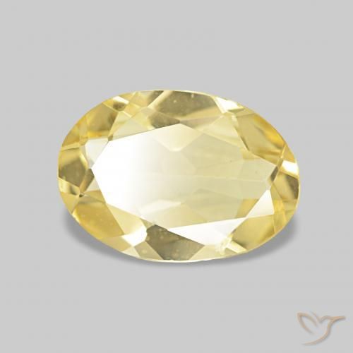 Berillo Giallo chiaro naturale da 0.83 ct, Ovale, VS