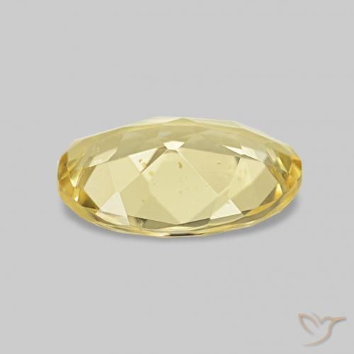 Berillo Giallo chiaro naturale da 0.83 ct, Ovale, VS