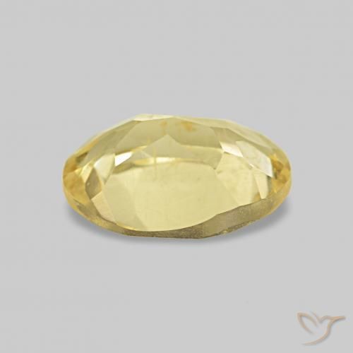 Berillo Giallo dorato chiaro naturale da 0.63 ct, Ovale, VS