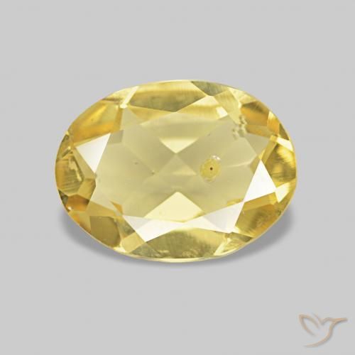 Berillo Oro chiaro naturale da 0.95 ct, Ovale, VS
