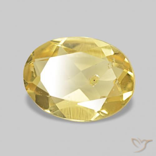 Berillo Oro chiaro naturale da 0.95 ct, Ovale, VS