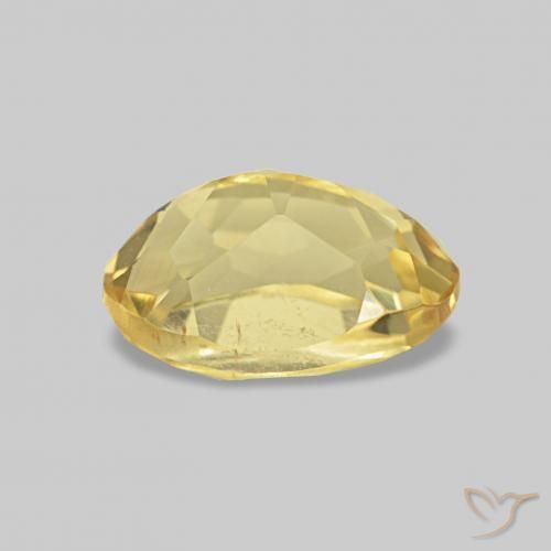 Berillo Dorato naturale da 0.73 ct, Ovale, VS