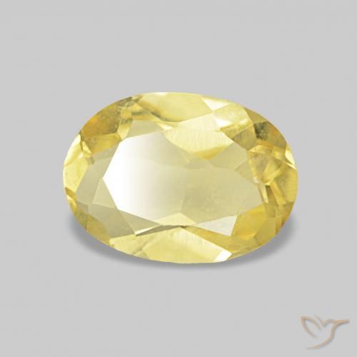 Berillo Giallo chiaro naturale da 0.61 ct, Ovale, VS