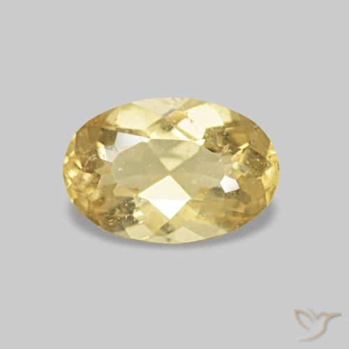 0.43ct Oro chiaro Berillo, Ovale, VS
