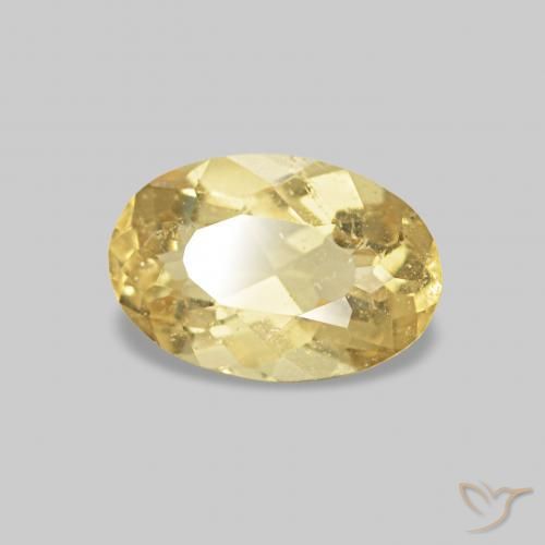 Berillo Oro chiaro naturale da 0.43 ct, Ovale, VS