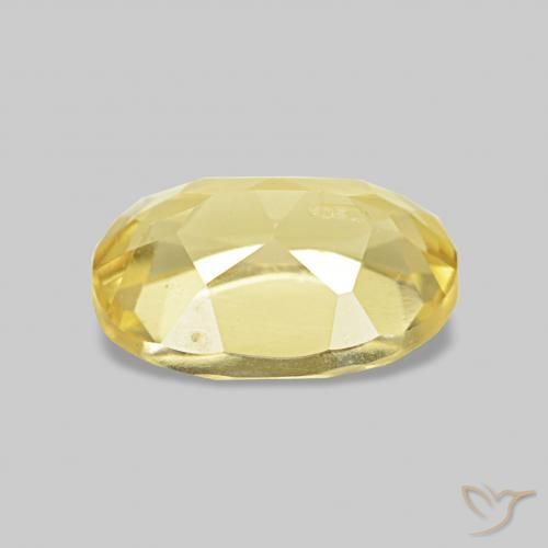 Berillo Giallo chiaro naturale da 1.18 ct, Ovale, VS