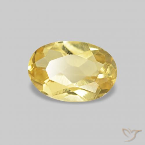 Berillo Oro chiaro naturale da 0.44 ct, Ovale, VS