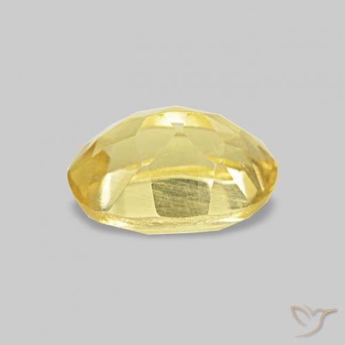Berillo Giallo chiaro naturale da 0.51 ct, Taglio ovale, VS