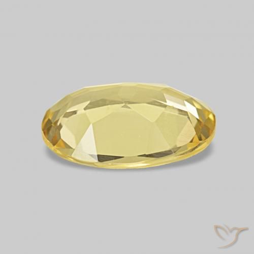 Berillo Giallo chiaro naturale da 0.85 ct, Ovale, VS