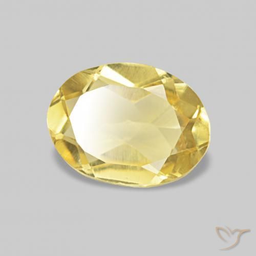 Berillo Oro chiaro naturale da 0.65 ct, Ovale, VS