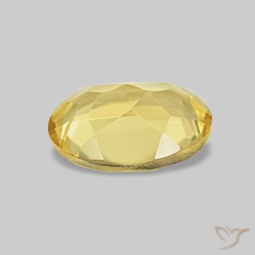 Berillo Oro chiaro naturale da 0.65 ct, Ovale, VS