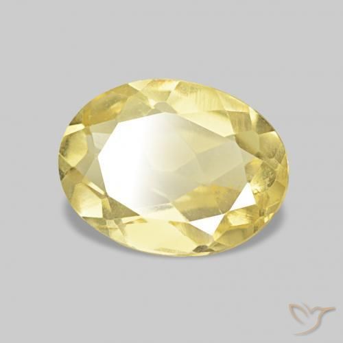 Berillo Oro chiaro naturale da 1.09 ct, Taglio ovale, VS