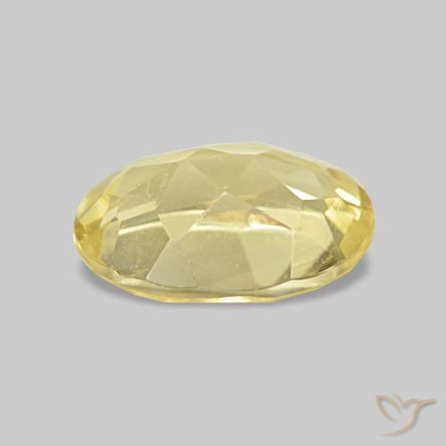 Berillo Oro chiaro naturale da 1.09 ct, Taglio ovale, VS