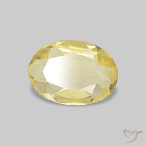 Berillo Giallo chiaro naturale da 0.45 ct, Ovale, VS
