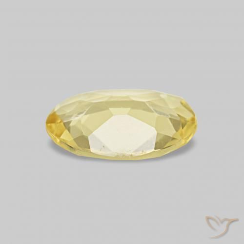 Berillo Giallo chiaro naturale da 0.45 ct, Ovale, VS