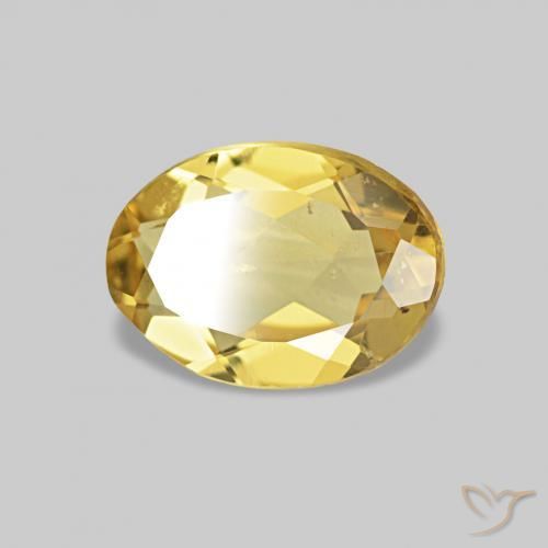 Berillo Oro chiaro naturale da 0.61 ct, Ovale, VS