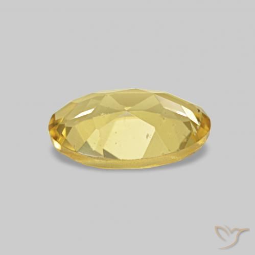 Berillo Oro chiaro naturale da 0.61 ct, Ovale, VS