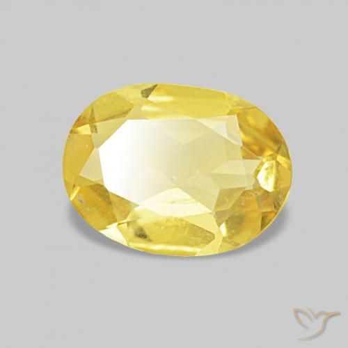 Berillo Giallo chiaro naturale da 0.60 ct, Ovale, VS