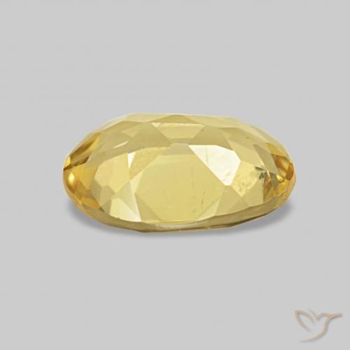 Berillo Giallo chiaro naturale da 0.90 ct, Ovale, VS