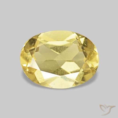 Berillo Oro chiaro naturale da 1.14 ct, Ovale, VS