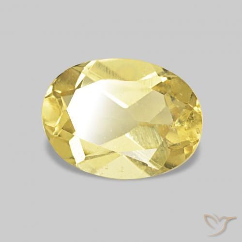 Berillo Oro chiaro naturale da 1.14 ct, Ovale, VS
