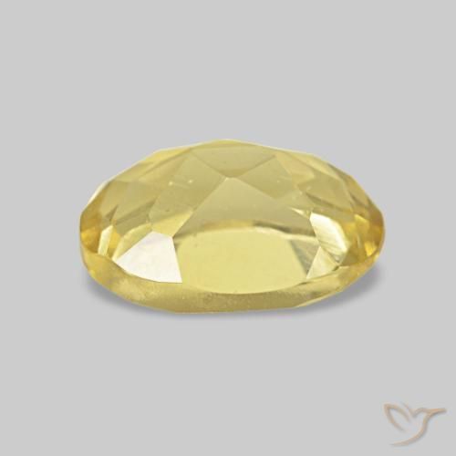 Berillo Giallo chiaro naturale da 0.77 ct, Ovale, VS