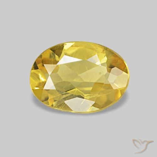 Berillo Giallo dorato chiaro naturale da 0.50 ct, Ovale, VS