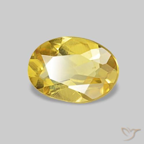 Berillo Giallo dorato chiaro naturale da 0.50 ct, Ovale, VS
