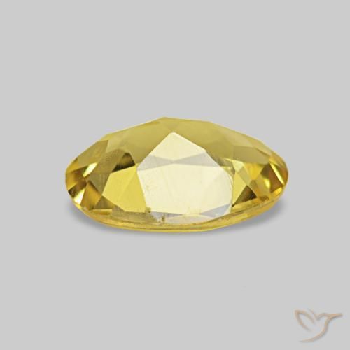 Berillo Giallo dorato chiaro naturale da 0.50 ct, Ovale, VS
