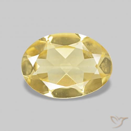 0.97ct Giallo medio Berillo, Ovale, VVS-VS