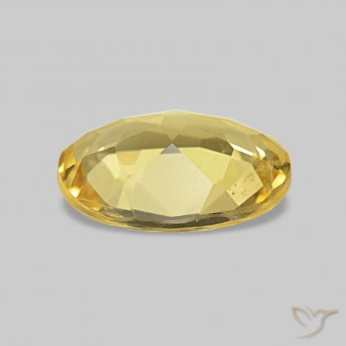 Berillo Oro chiaro naturale da 0.91 ct, Ovale, VVS-VS