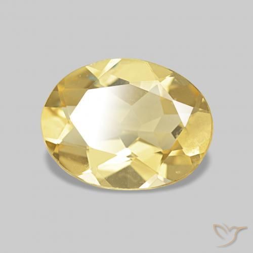 Berillo Giallo medio naturale da 1.40 ct, Ovale, VVS-VS
