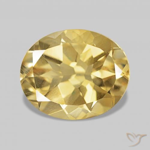 3.29ct Giallo dorato chiaro Berillo, Ovale, VVS-VS