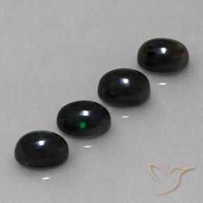 Gemme di Opale nero Multicolore naturale da 2.54 ct, Ovale, Opaco