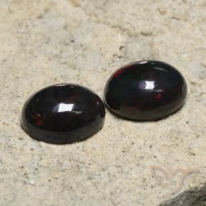 Gemme di Opale nero Multicolore naturale da 2.45 ct, Ovale, Traslucido