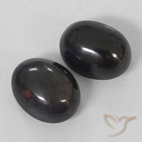 Gemme di Opale nero Multicolore naturale da 2.86 ct, Ovale, Opaco