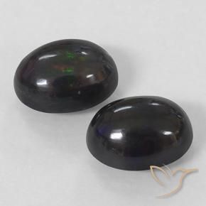Gemme di Opale nero Multicolore naturale da 2.86 ct, Ovale, Opaco