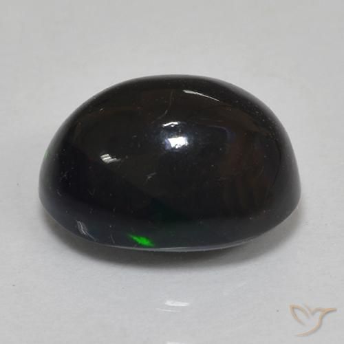 Opale nero Multicolore naturale da 1.46 ct, Ovale, Opaco