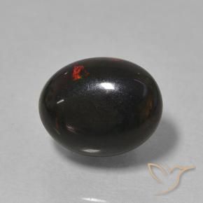 Opale nero Multicolore naturale da 0.99 ct, Ovale, Opaco