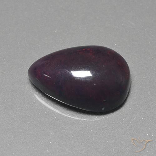 Opale nero Multicolore naturale da 1.28 ct, Forma a pera, Opaco