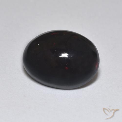 Opale nero Multicolore naturale da 1.18 ct, Ovale, Traslucido