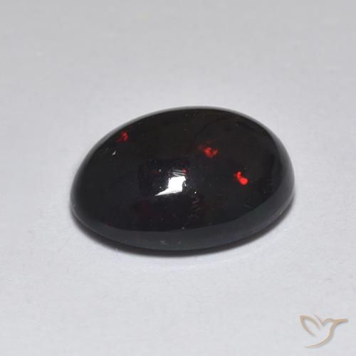 Opale nero Multicolore naturale da 1.18 ct, Ovale, Traslucido