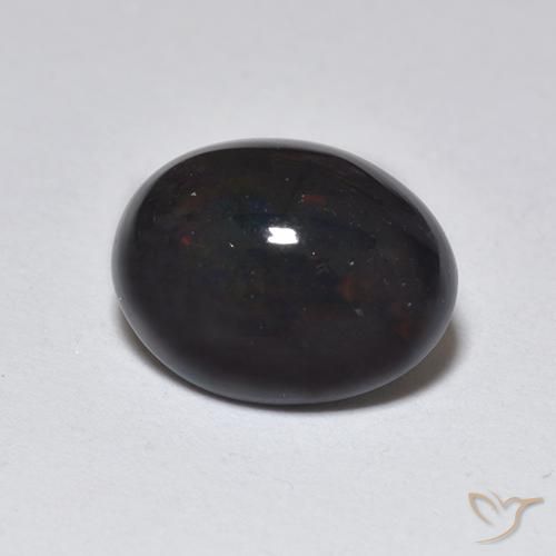 Opale nero Multicolore naturale da 1.29 ct, Ovale, Traslucido
