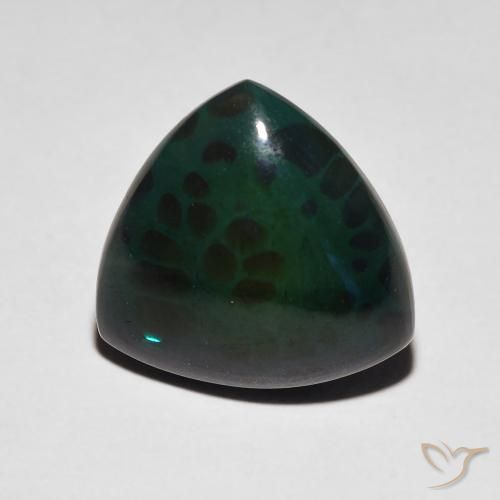 3.74ct Naturale Multicolore Opale nero, Taglio trillion, Opaco