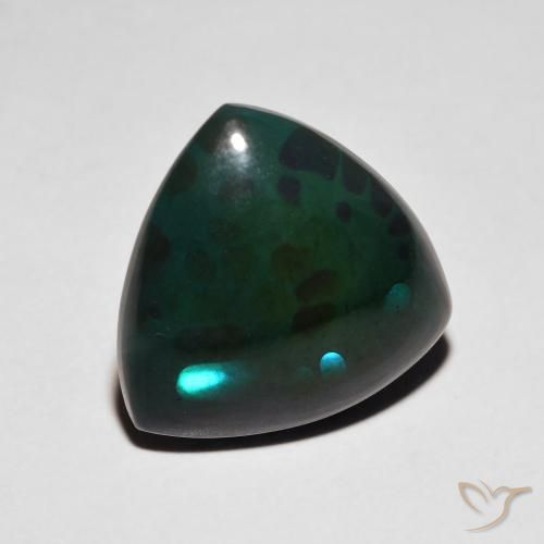 Opale nero Multicolore naturale da 3.74 ct, Taglio trillion, Opaco