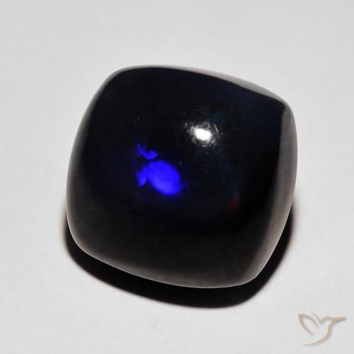 Opale nero Multicolore naturale da 5.36 ct, Cuscino, Opaco