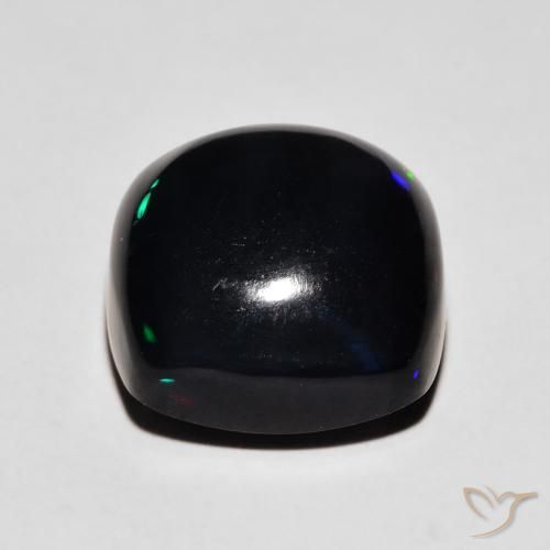 Opale nero Multicolore naturale da 5.36 ct, Cuscino, Opaco