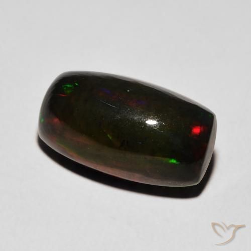 Opale nero Multicolore naturale da 3.38 ct, Cuscino, Opaco