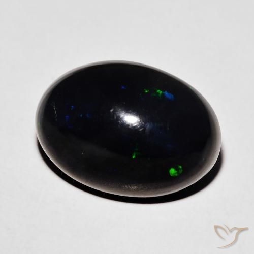 Opale nero Multicolore naturale da 5.51 ct, Ovale, Opaco