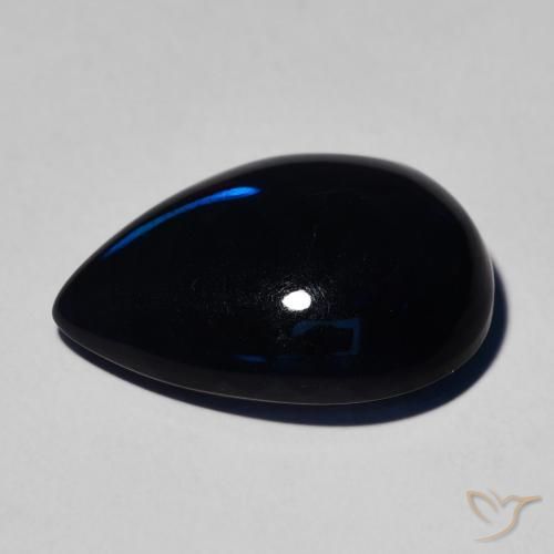 Opale nero Multicolore naturale da 7.09 ct, Forma a pera, Opaco